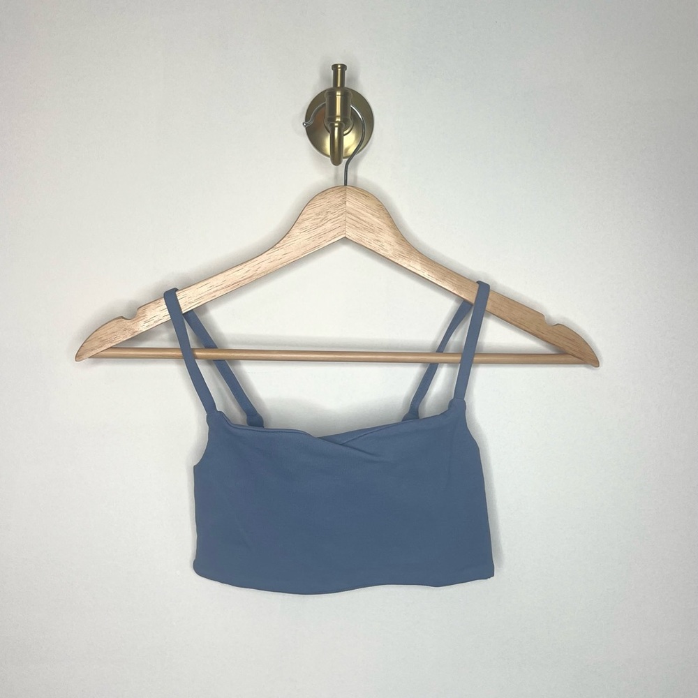Free People Movement Blue Ribbed Bra